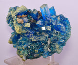14.5cms NATURAL CHALCANTHITE Peru Copper Botryoidal Crystals Druzy Translucent Electric Blue Shiny Mineral FB106