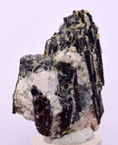 4.4cms RED HUBNERITE QUARTZ CRYSTALS MINERAL SPECIMEN COLLECTOR PERU MB165