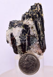 4.4cms RED HUBNERITE QUARTZ CRYSTALS MINERAL SPECIMEN COLLECTOR PERU MB165
