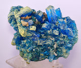 14.5cms NATURAL CHALCANTHITE Peru Copper Botryoidal Crystals Druzy Translucent Electric Blue Shiny Mineral FB106