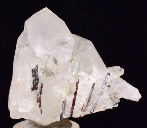 5.4cms RED HUBNERITE QUARTZ CRYSTALS MINERAL SPECIMEN COLLECTOR PERU MB166