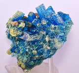 14.5cms NATURAL CHALCANTHITE Peru Copper Botryoidal Crystals Druzy Translucent Electric Blue Shiny Mineral FB106