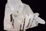 5.4cms RED HUBNERITE QUARTZ CRYSTALS MINERAL SPECIMEN COLLECTOR PERU MB166