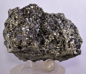 11cm MARCASITE PYRITE CHALCOPYRYTE SPHALERITE  PERU CRYSTAL