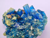 14.5cms NATURAL CHALCANTHITE Peru Copper Botryoidal Crystals Druzy Translucent Electric Blue Shiny Mineral FB106