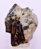 4.5cms RED HUBNERITE QUARTZ CRYSTALS MINERAL SPECIMEN COLLECTOR PERU MB167