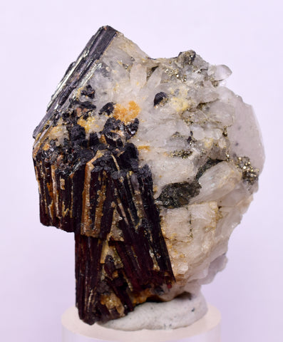 4.5cms RED HUBNERITE QUARTZ CRYSTALS MINERAL SPECIMEN COLLECTOR PERU MB167