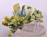 18cms NATURAL CHALCANTHITE Peru Copper Cubic Crystals Druzy Translucent Electric Blue Shiny Mineral FB107