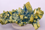 18cms NATURAL CHALCANTHITE Peru Copper Cubic Crystals Druzy Translucent Electric Blue Shiny Mineral FB107