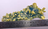18cms NATURAL CHALCANTHITE Peru Copper Cubic Crystals Druzy Translucent Electric Blue Shiny Mineral FB107