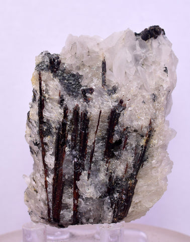 5.5cms RED HUBNERITE QUARTZ CRYSTALS MINERAL SPECIMEN COLLECTOR PERU MB169