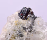 5.5cms RED HUBNERITE QUARTZ CRYSTALS MINERAL SPECIMEN COLLECTOR PERU MB169