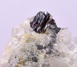 5.5cms RED HUBNERITE QUARTZ CRYSTALS MINERAL SPECIMEN COLLECTOR PERU MB169