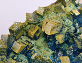 17cms NATURAL CHALCANTHITE Peru Copper Cubic Crystals Druzy Translucent Electric Blue Shiny Mineral FB108