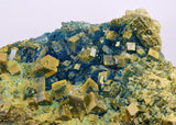 17cms NATURAL CHALCANTHITE Peru Copper Cubic Crystals Druzy Translucent Electric Blue Shiny Mineral FB108