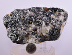 11.4cm GEM ENARGITE SPHALERITE QUARTZ Crystals Peru Shiny Mineral Specimen Collector H303