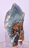 6.3cms DRUZY CHRYSOCOLLA QUARTZ CRYSTAL LILY MINE PERU 2000 YEAR DB299
