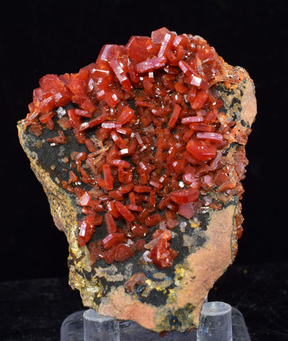 5.6cm VANADINITE CRYSTAL MIBLADEN MOROCCO MINIATURE MINERAL SPECIMEN WB36