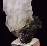 3cms BLUE FLUORITE CUBIC CRYSTALS PYRITE PERU MINERAL SPECIMEN KB183