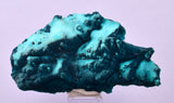 4.9cm GEM BLUE MALACHITE PSEUDOMORPH CHRYSOCOLLA PERU ROSETTE  CRYSTAL UB372