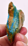 66Grams  BLUE OPAL PERU ROUGH SCENIC CARIBEAN TURQUOISE COLOR OB190