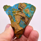 66Grams  BLUE OPAL PERU ROUGH SCENIC CARIBEAN TURQUOISE COLOR OB190