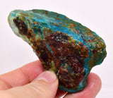 67Grams  BLUE OPAL PERU ROUGH SCENIC CARIBEAN TURQUOISE COLOR OB191