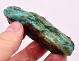 67Grams  BLUE OPAL PERU ROUGH SCENIC CARIBEAN TURQUOISE COLOR OB191