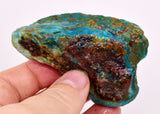 67Grams  BLUE OPAL PERU ROUGH SCENIC CARIBEAN TURQUOISE COLOR OB191