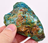 67Grams  BLUE OPAL PERU ROUGH SCENIC CARIBEAN TURQUOISE COLOR OB191