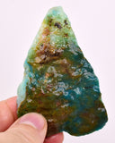 43Grams  BLUE OPAL PERU ROUGH SCENIC CARIBEAN TURQUOISE COLOR OB193