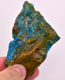 49.8Grams  BLUE OPAL PERU ROUGH SCENIC CARIBEAN TURQUOISE COLOR OB194