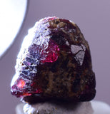 1.1cms RHODOCHROSITE? CRYSTALS PERU OLD STOCK UCHUCCHACUA MINERAL SPECIMEN RB670