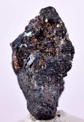 2cms NATIVE SILVER WIRE BORNITE PERU UCHUCCHACUA MINE MINERAL SPECIMEN HB288