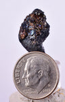 2cms NATIVE SILVER WIRE BORNITE PERU UCHUCCHACUA MINE MINERAL SPECIMEN HB288