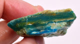 24Grams  BLUE OPAL PERU ROUGH SCENIC CARIBEAN TURQUOISE COLOR OB196