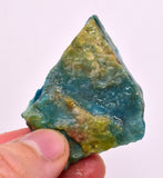 24Grams  BLUE OPAL PERU ROUGH SCENIC CARIBEAN TURQUOISE COLOR OB196