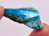 17Grams  BLUE OPAL PERU ROUGH SCENIC CARIBEAN TURQUOISE COLOR OB197