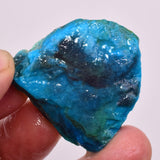 14Grams  BLUE OPAL PERU ROUGH SCENIC CARIBEAN TURQUOISE COLOR OB198