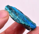 14Grams  BLUE OPAL PERU ROUGH SCENIC CARIBEAN TURQUOISE COLOR OB198