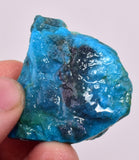 14Grams  BLUE OPAL PERU ROUGH SCENIC CARIBEAN TURQUOISE COLOR OB198