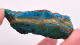 39Grams  BLUE OPAL PERU ROUGH SCENIC CARIBEAN TURQUOISE COLOR OB199