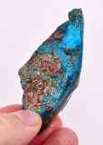 39Grams  BLUE OPAL PERU ROUGH SCENIC CARIBEAN TURQUOISE COLOR OB199