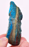 39Grams  BLUE OPAL PERU ROUGH SCENIC CARIBEAN TURQUOISE COLOR OB199