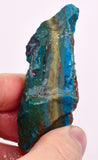 39Grams  BLUE OPAL PERU ROUGH SCENIC CARIBEAN TURQUOISE COLOR OB199