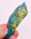 22Grams  BLUE OPAL PERU ROUGH SCENIC CARIBEAN TURQUOISE COLOR OB200