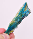 22Grams  BLUE OPAL PERU ROUGH SCENIC CARIBEAN TURQUOISE COLOR OB200