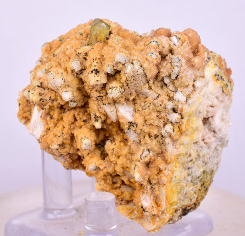 5.1cms YELLOW APATITE CRYSTALS IMILCHIL MOROCCO MINERAL SPECIMEN AB260