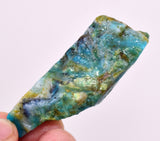 22Grams  BLUE OPAL PERU ROUGH SCENIC CARIBEAN TURQUOISE COLOR OB200