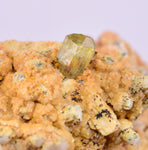 5.1cms YELLOW APATITE CRYSTALS IMILCHIL MOROCCO MINERAL SPECIMEN AB260